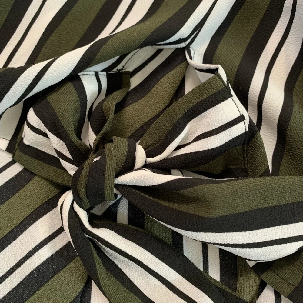 Michael Kors Multicolored Stripes Blouse Size Medium